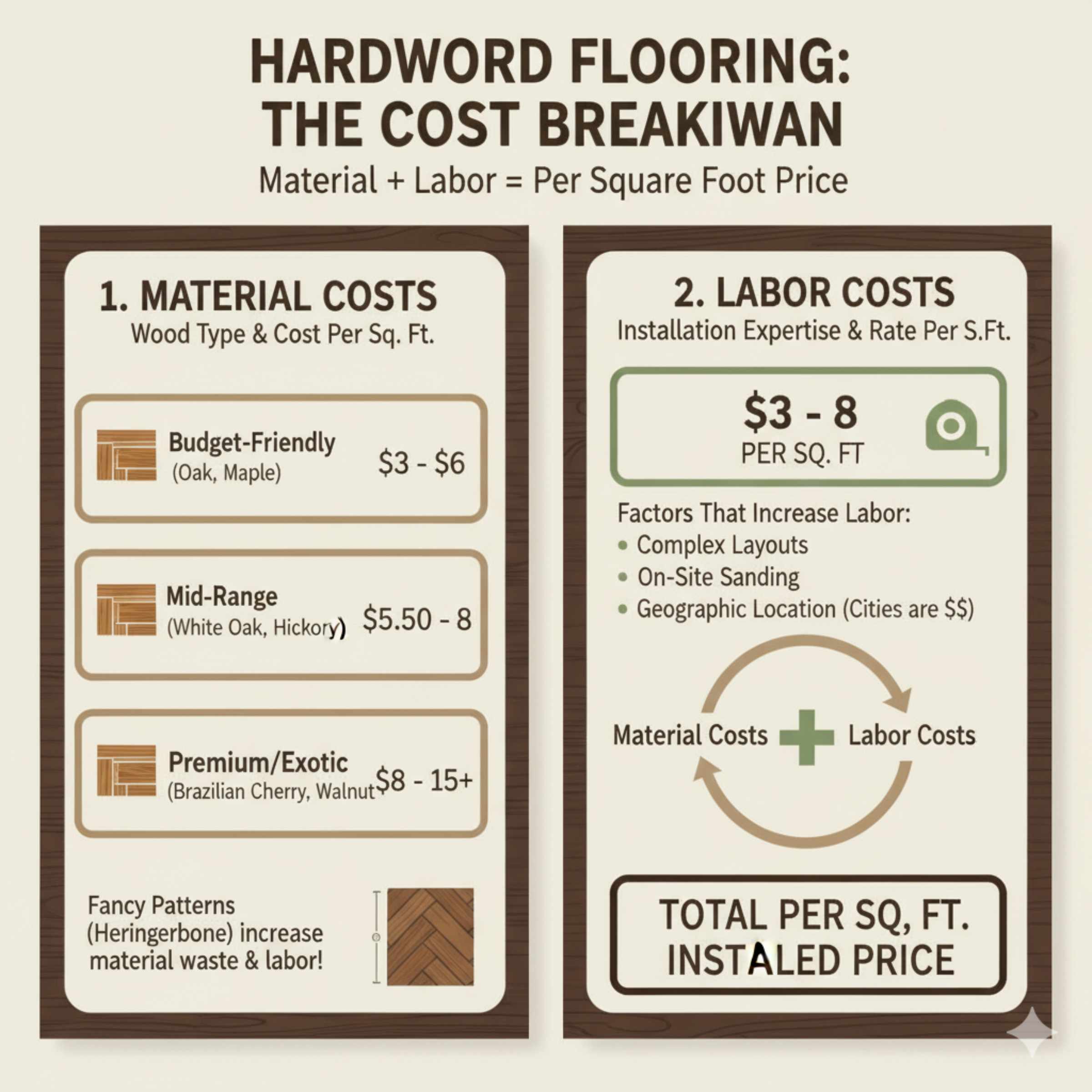Understanding the "Per Square Foot" Hardwood Cost Breakdown