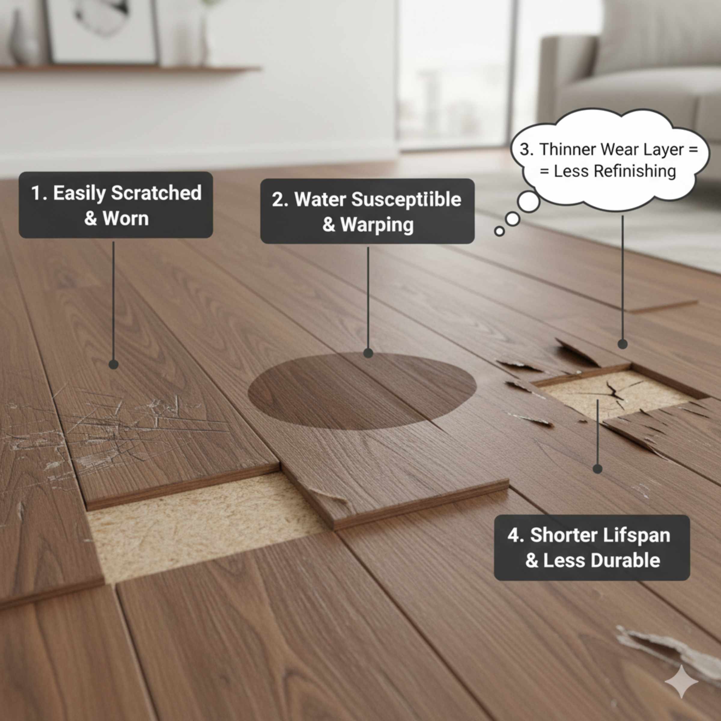 What Are The Disadvantages Of Engineered Wood Flooring?