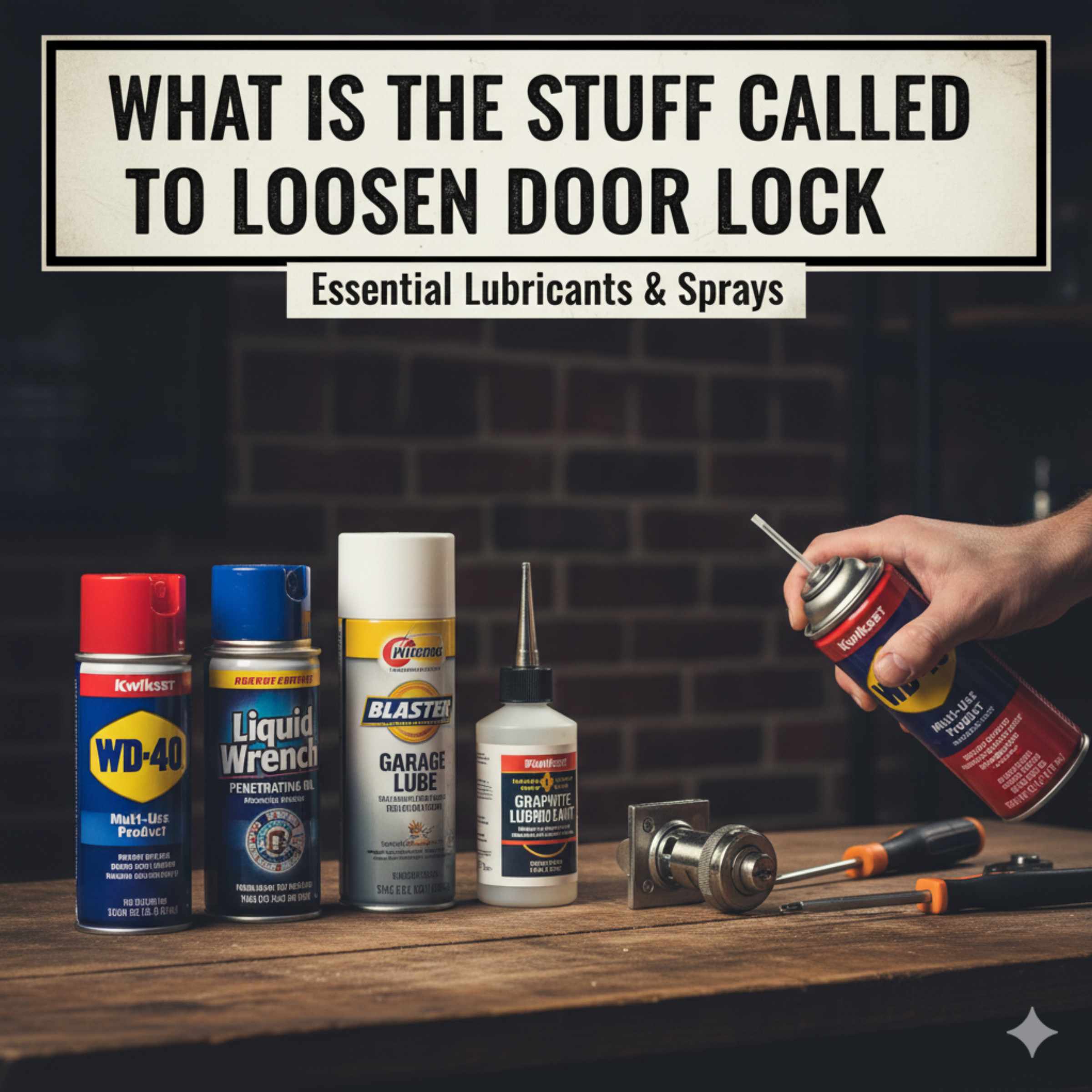 What Is The Stuff Called To Loosen Door Lock