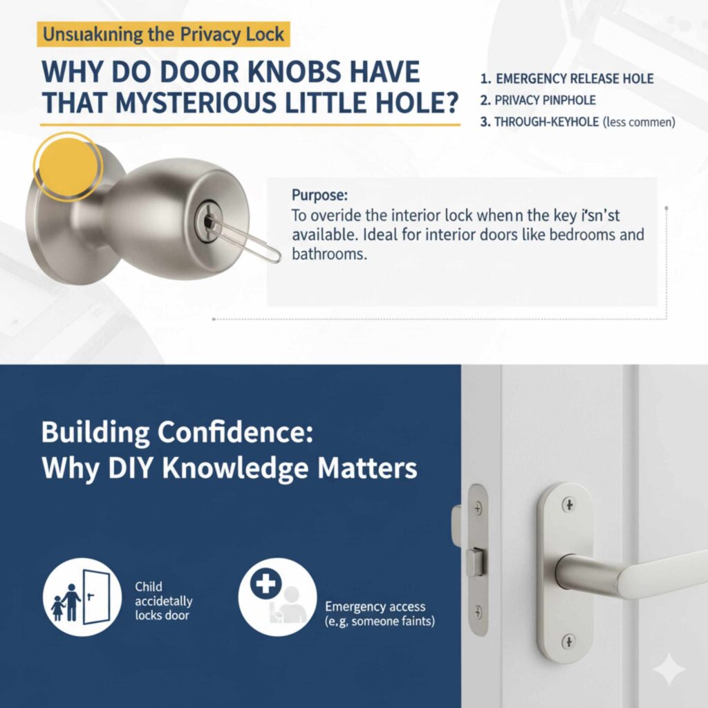 Why Do Door Knobs Have That Mysterious Little Hole?