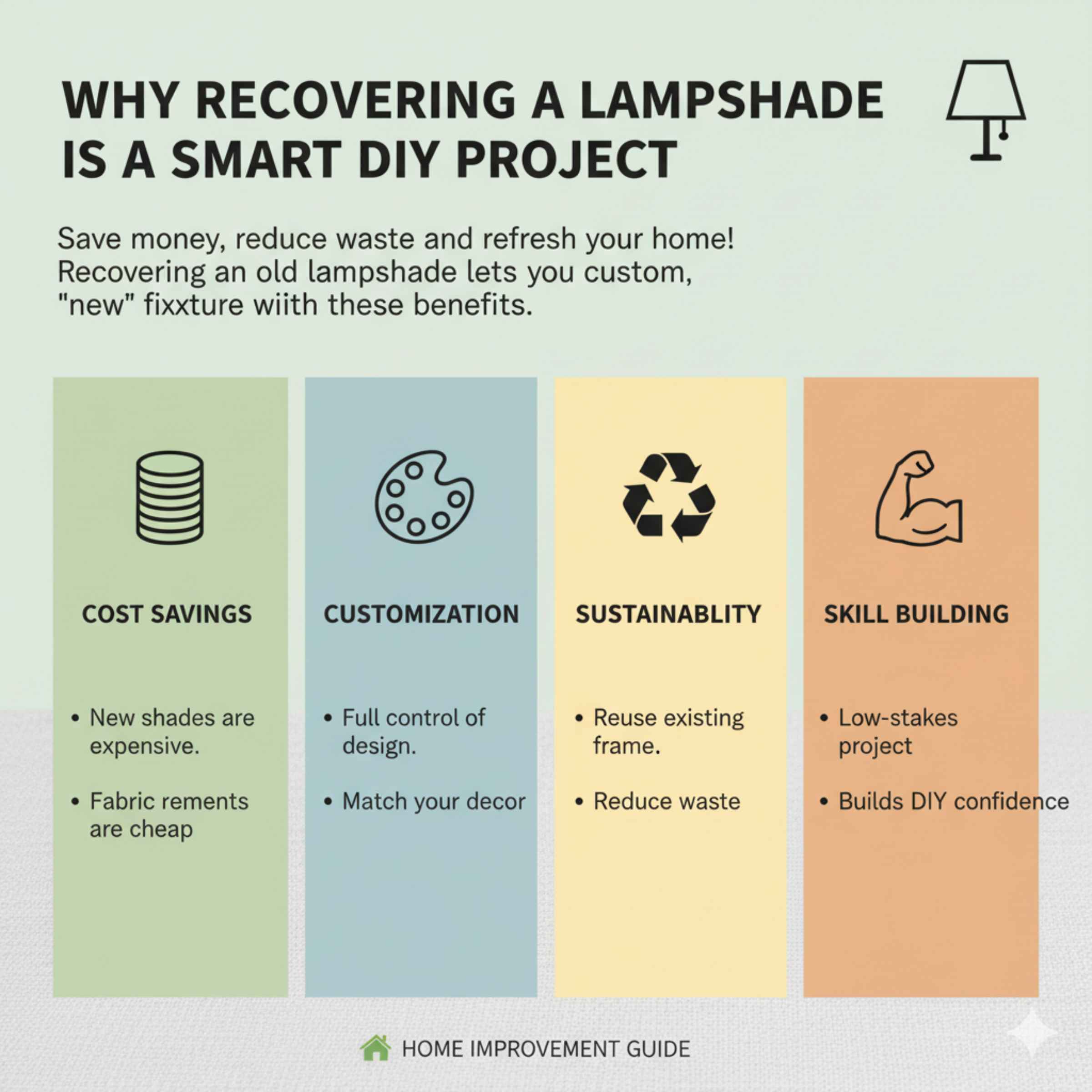 Why Recovering a Lampshade is a Smart DIY Project