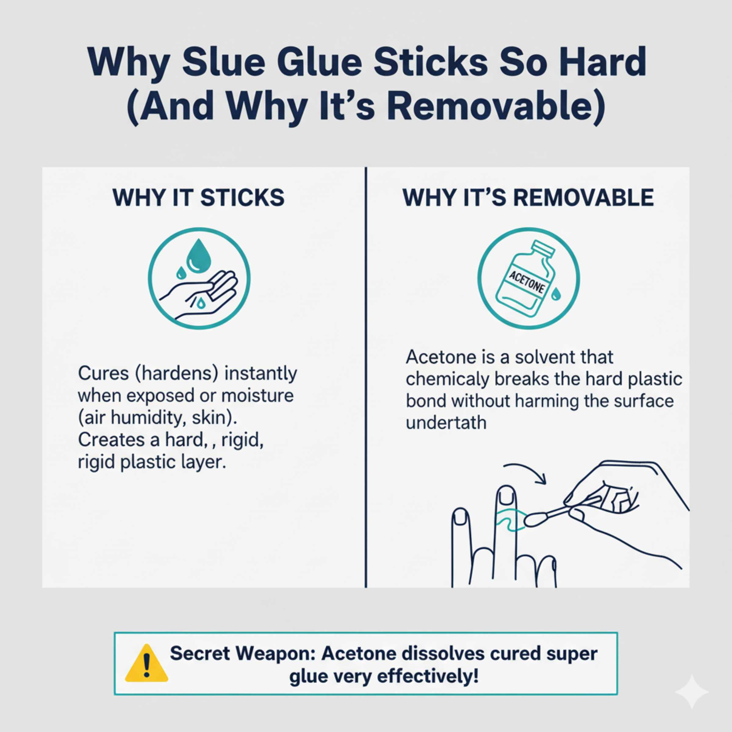 Why Super Glue Sticks So Hard