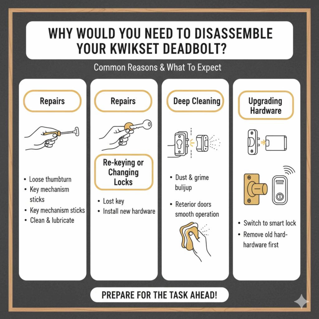 Why Would You Need to Disassemble Your Kwikset Deadbolt?