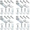Complete bifold closet door hardware kit for folding doors