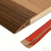 Vinyl door threshold ramp reducer strip for laminate carpet and tile transitions