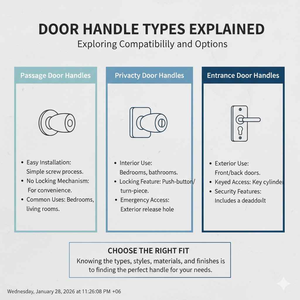 Door Handle Types Explained