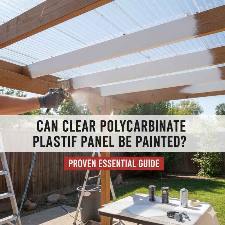 Can Clear Polycarbonate Plastic Roof Panel Be Painted
