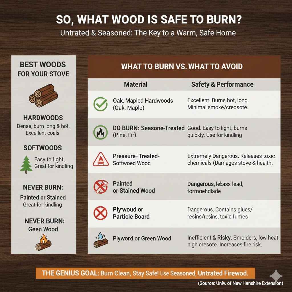 So, What Wood IS Safe to Burn