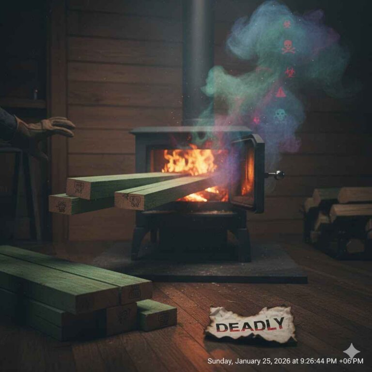 Can You Burn Pressure Treated Wood in a Wood Stove