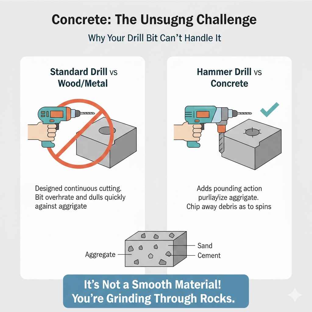 Why Is Concrete So Tough to Drill