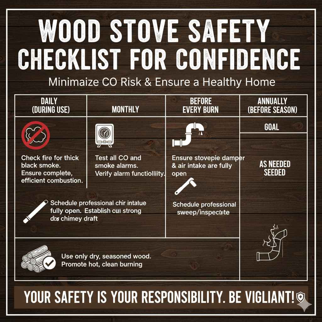 Wood Stove Safety Checklist for Confidence