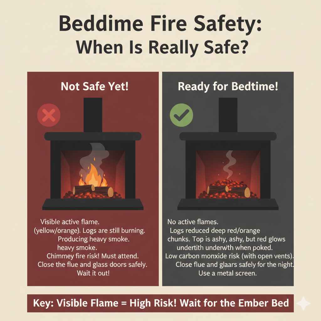 How to Tell if Your Fire Has Burned Down Enough for Bedtime