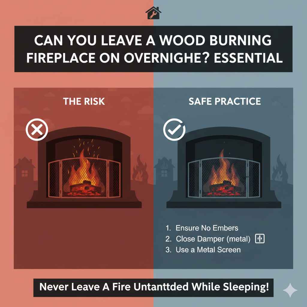 Can You Leave A Wood Burning Fireplace On Overnight