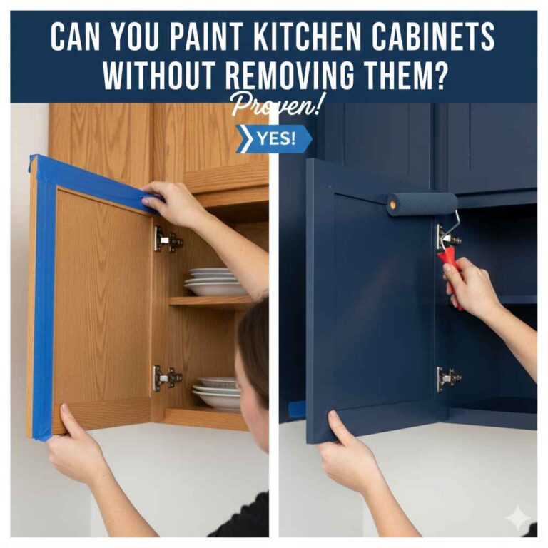 Can You Paint Kitchen Cabinets Without Removing Them