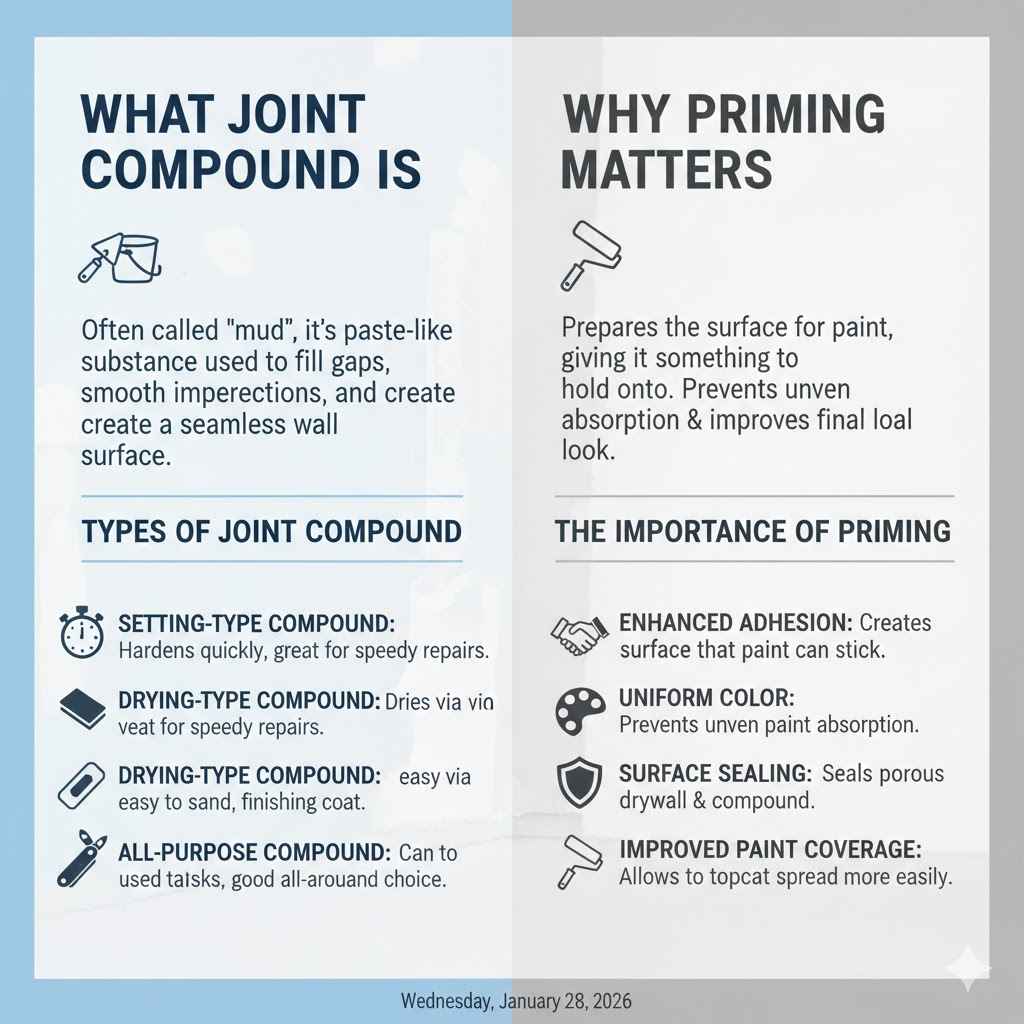 What Joint Compound Is and Why Priming Matters
