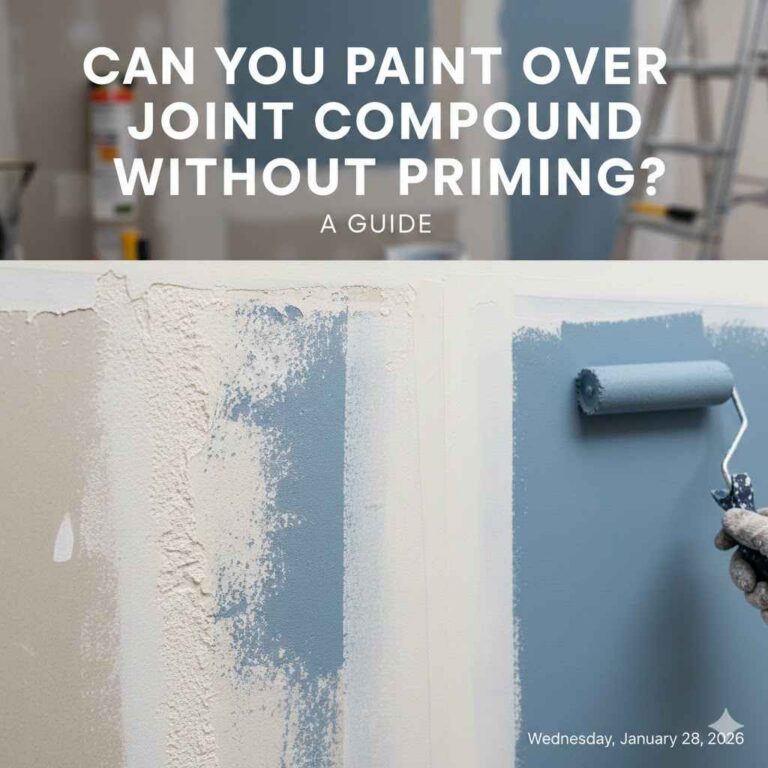 Can You Paint Over Joint Compound Without Priming