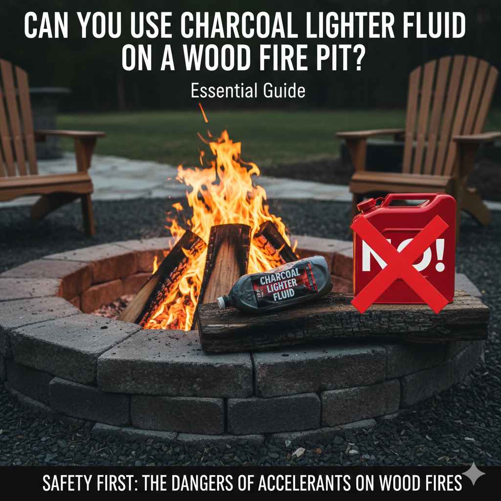 Can You Use Charcoal Lighter Fluid On Wood Fire Pit
