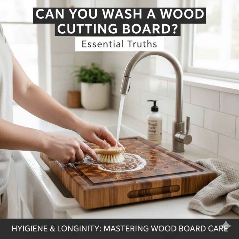 Can You Wash A Wood Cutting Board?