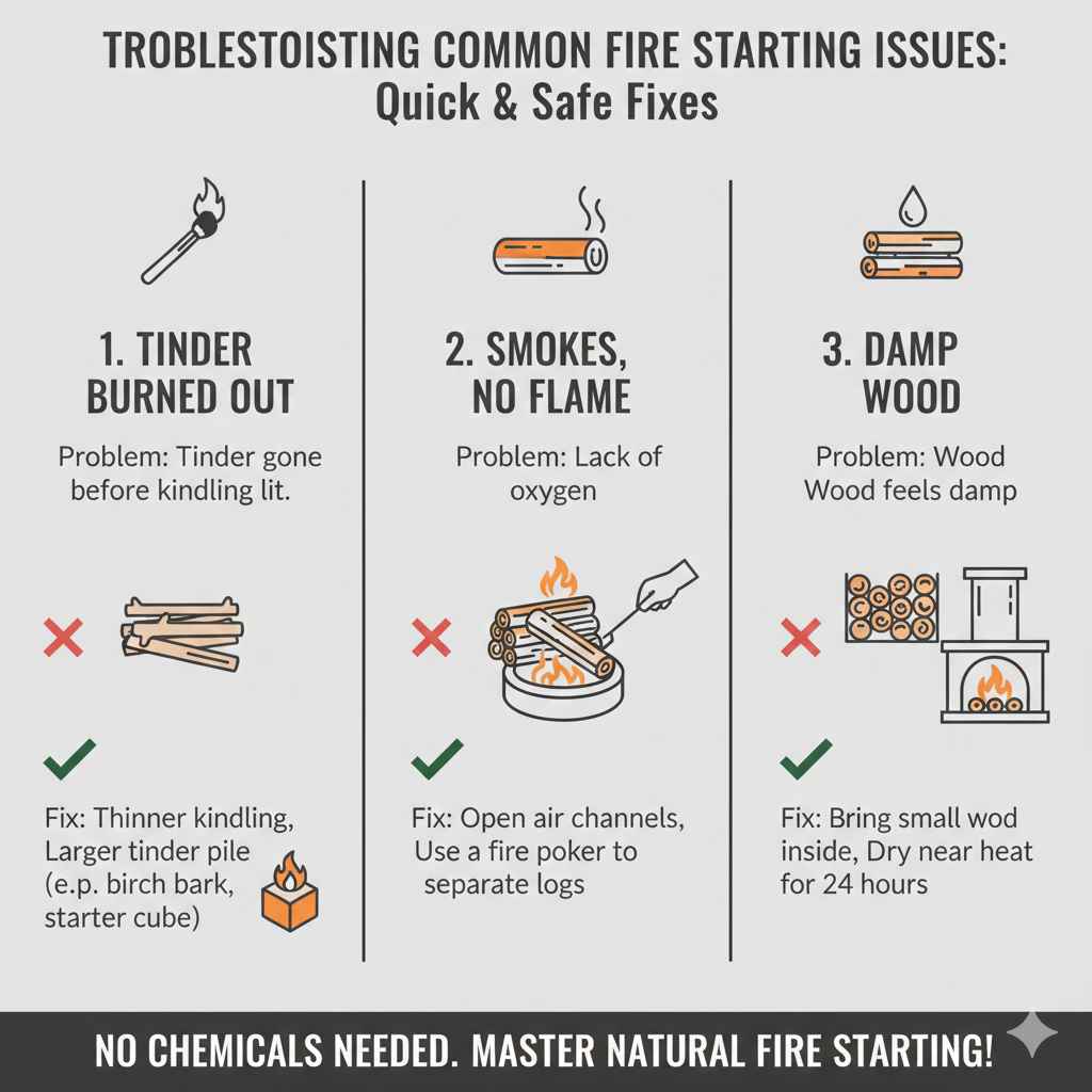 Troubleshooting Common Fire Starting Issues