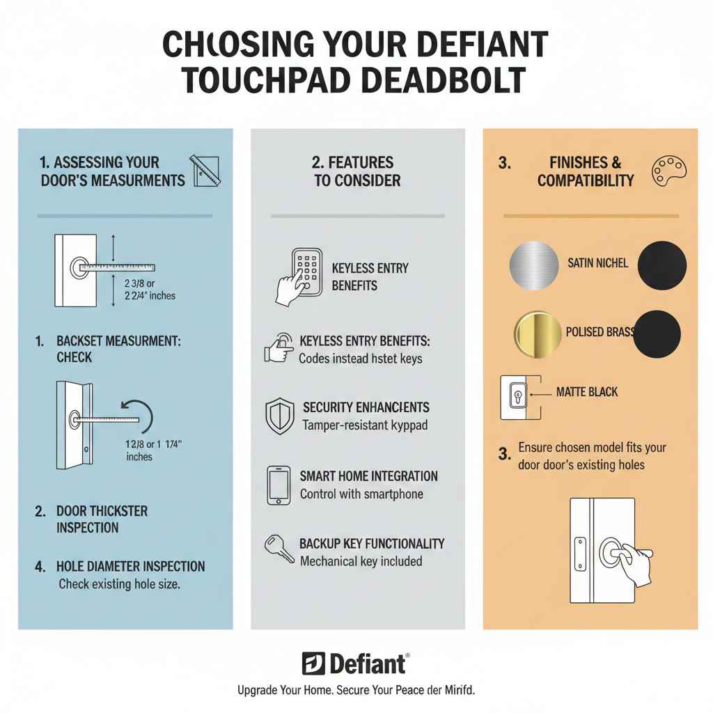 Choosing Your Defiant Touchpad Deadbolt