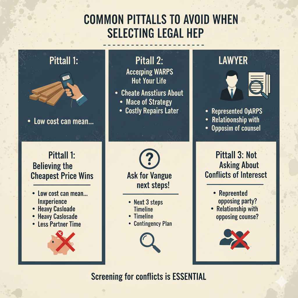 Common Pitfalls to Avoid When Selecting Legal Help