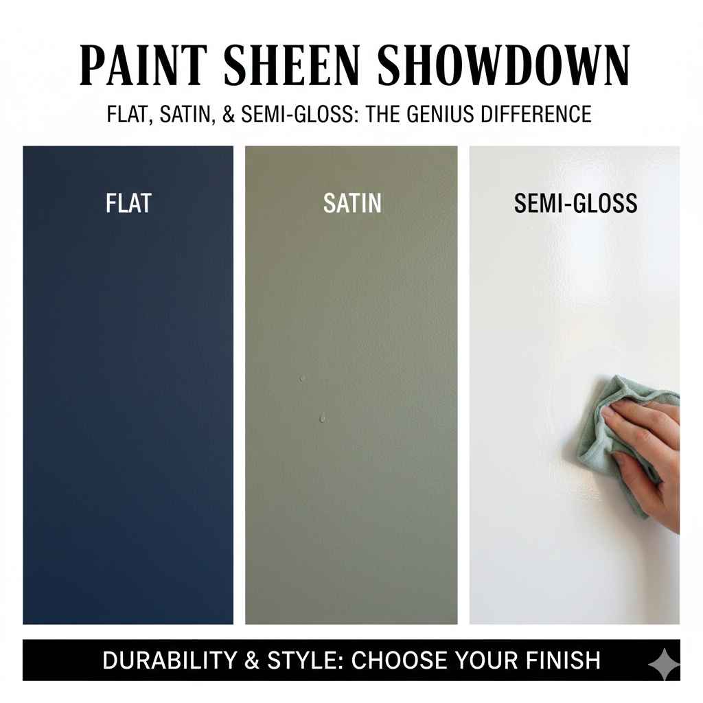 Difference Between Flat Satin And Semi Gloss Paint
