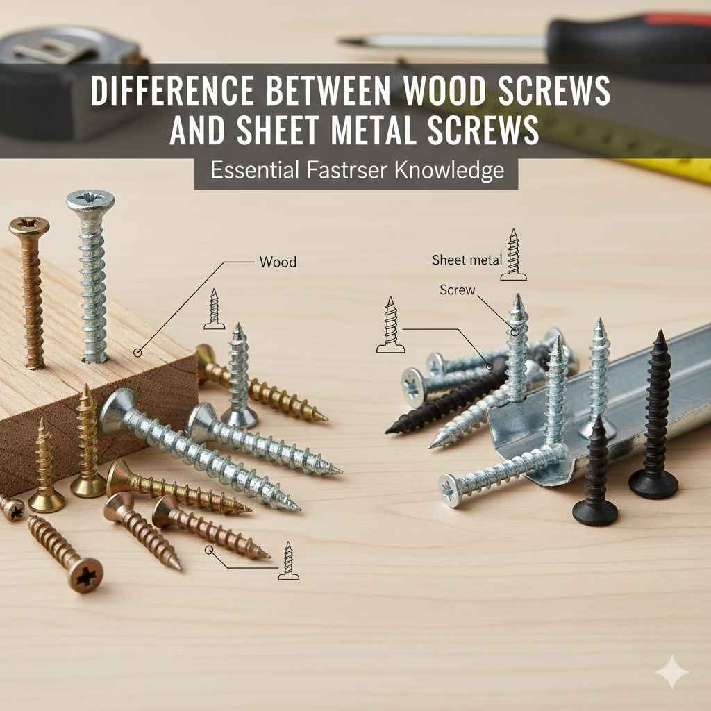 Difference Between Wood Screws And Sheet Metal Screws