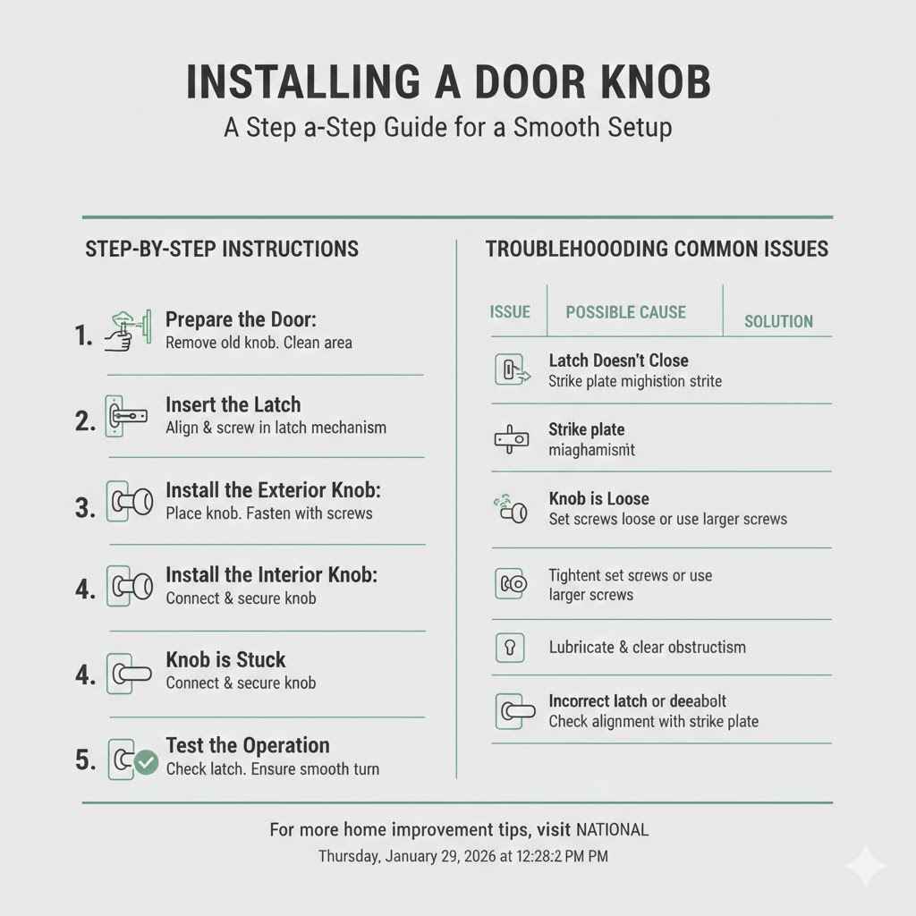 Installing a Door Knob