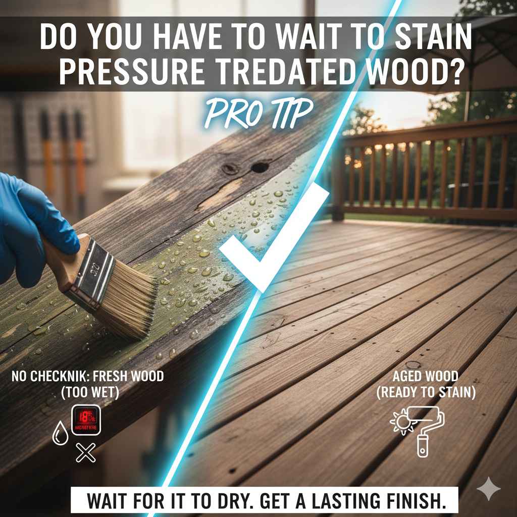 Do You Have to Wait to Stain Pressure Treated Wood