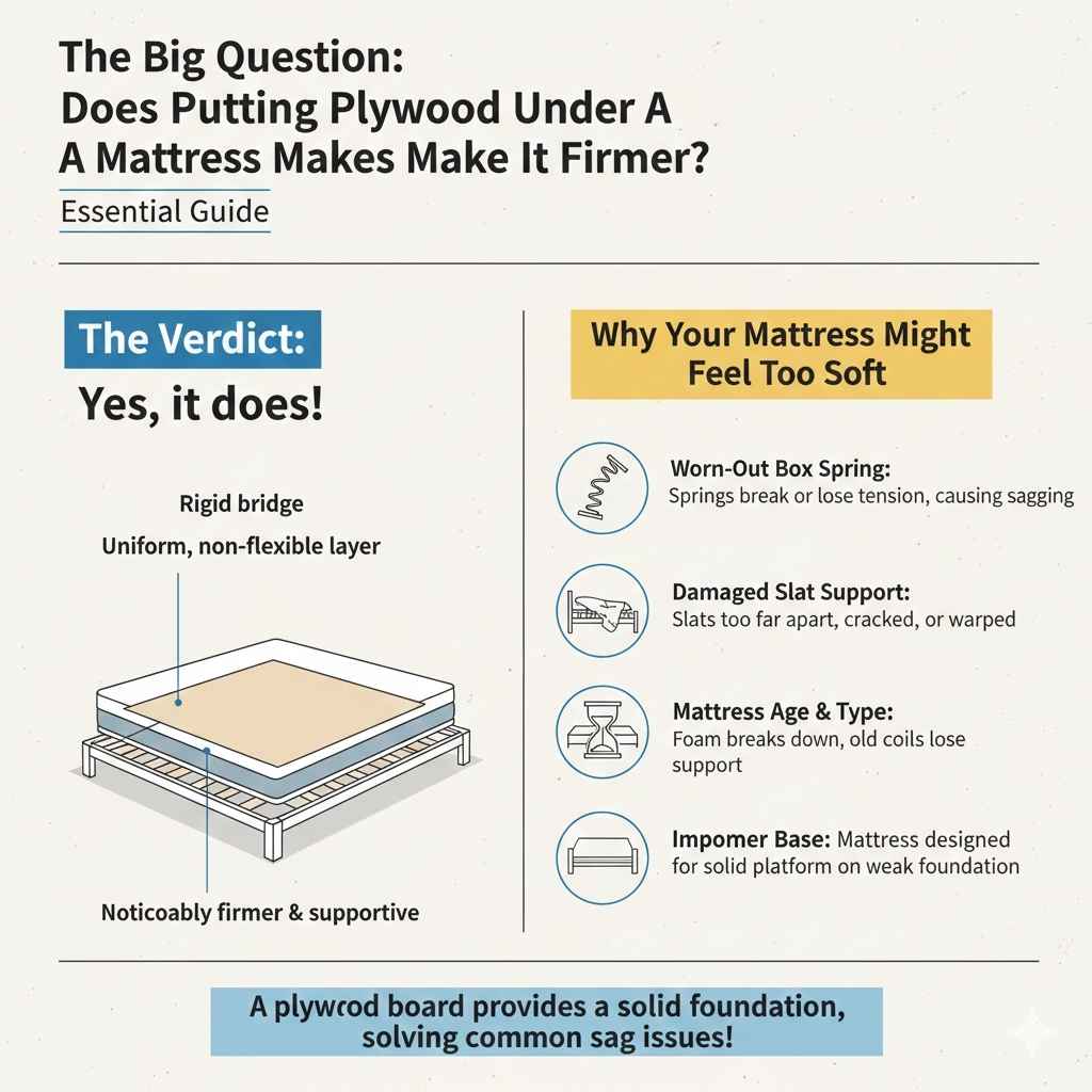 Does Putting Plywood Under A Mattress Make It Firmer