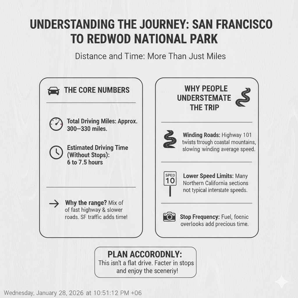 San Francisco to Redwood National Park