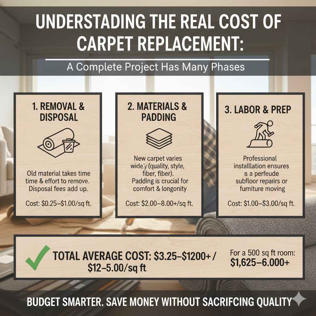 Understanding the Real Cost of Carpet Replacement