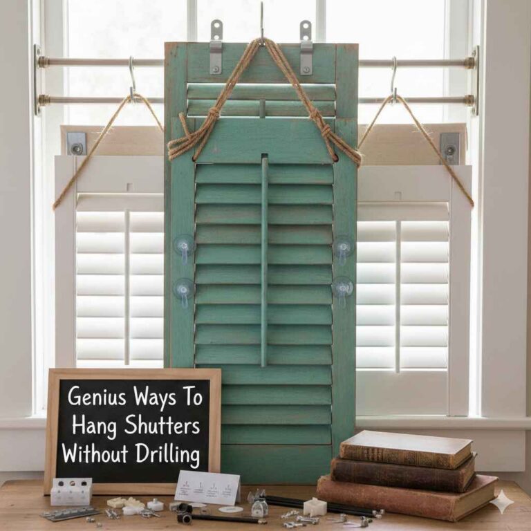 Genius Ways To Hang Shutters Without Drilling
