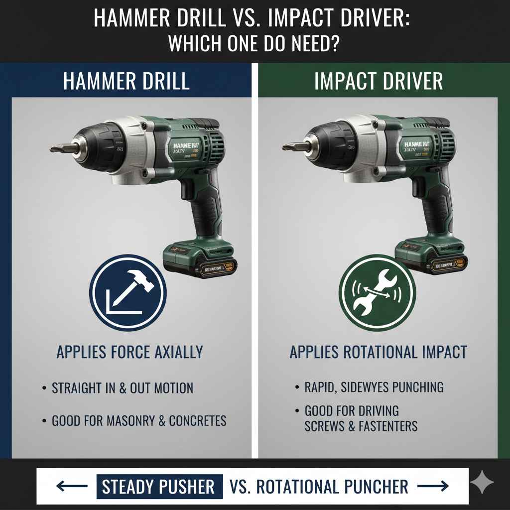 Hammer Drill vs. Impact Driver
