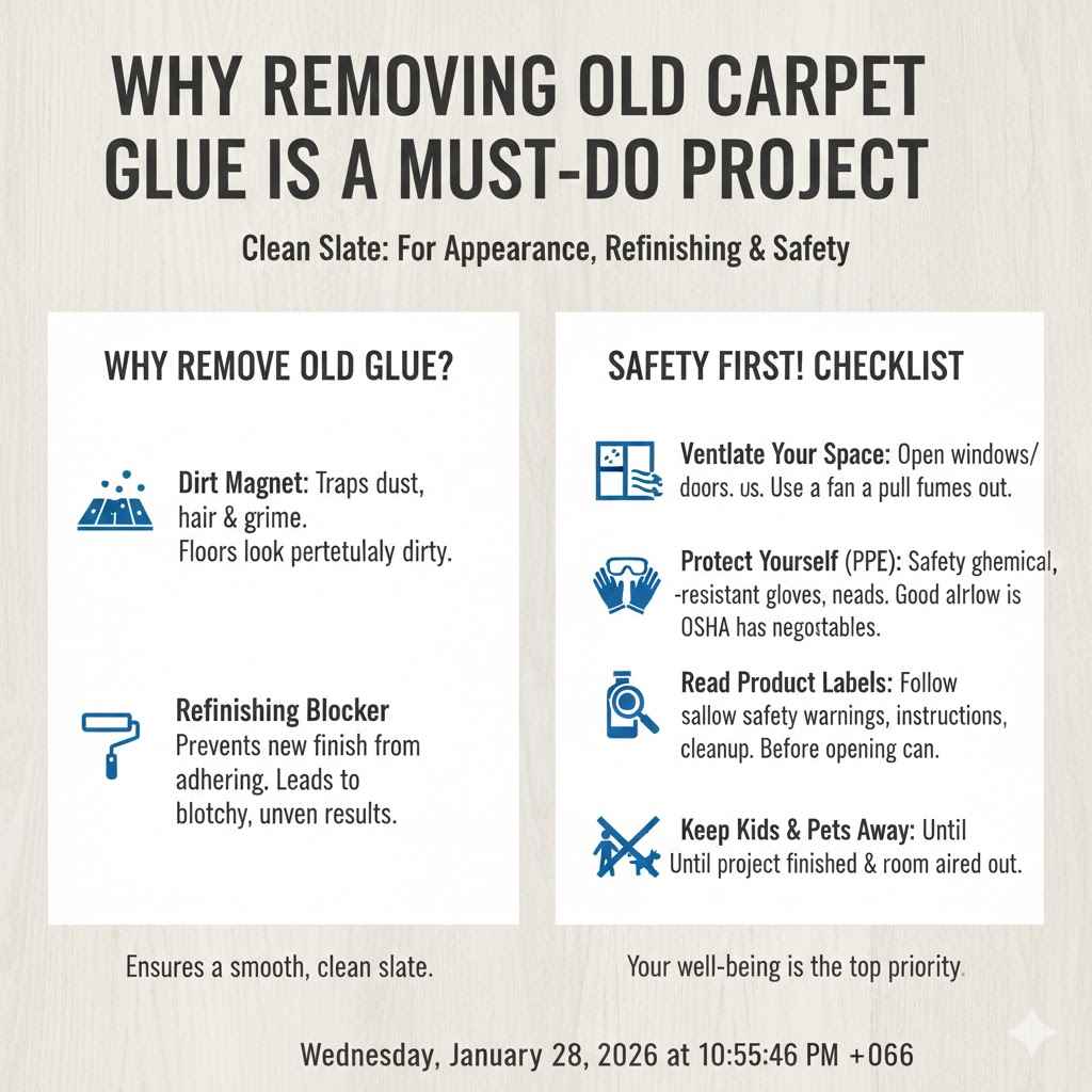 Why Removing Old Carpet Glue is a Must-Do Project