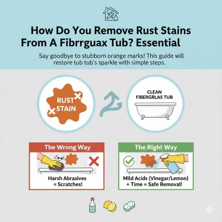 How Do You Remove Rust Stains From A Fiberglass Tub