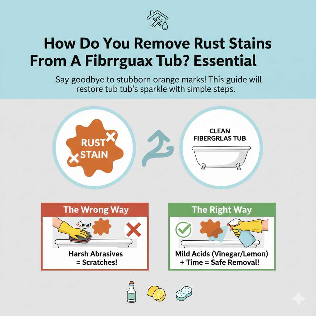 How Do You Remove Rust Stains From A Fiberglass Tub