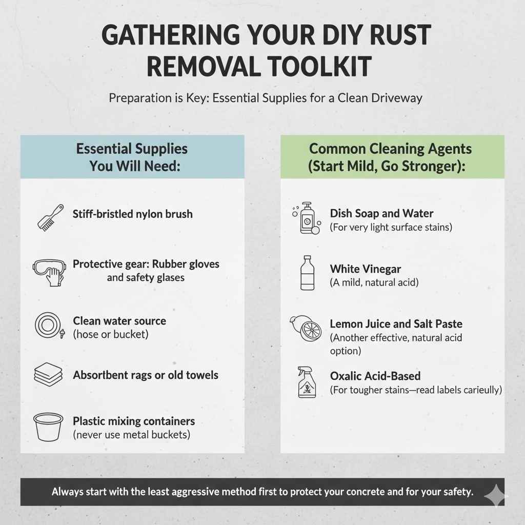 Gathering Your DIY Rust Removal Toolkit