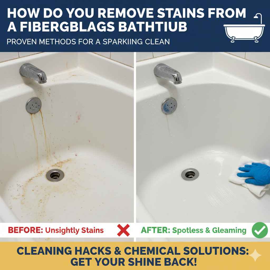 How Do You Remove Stains From a Fiberglass Bathtub