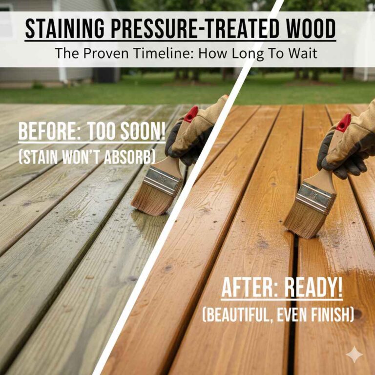 How Long Before You Can Stain Pressure Treated Wood