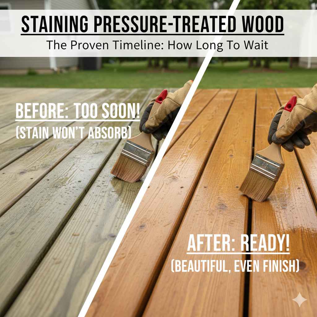 How Long Before You Can Stain Pressure Treated Wood