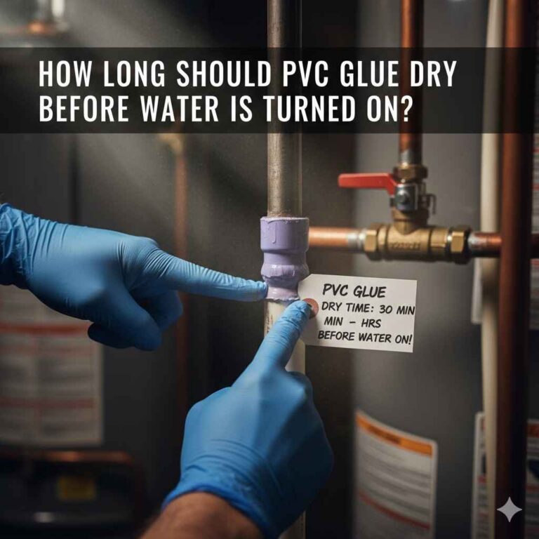 How Long Should PVC Glue Dry Before Water Is Turned On