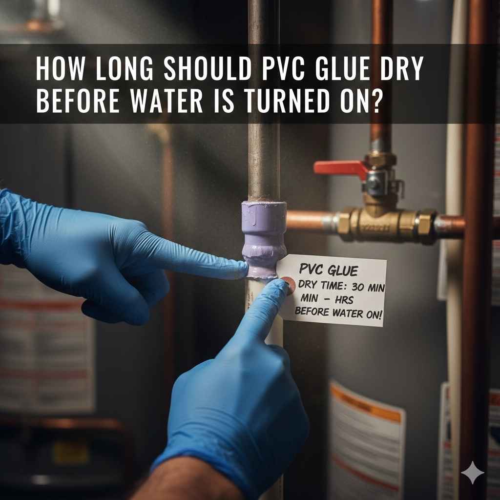 How Long Should PVC Glue Dry Before Water Is Turned On