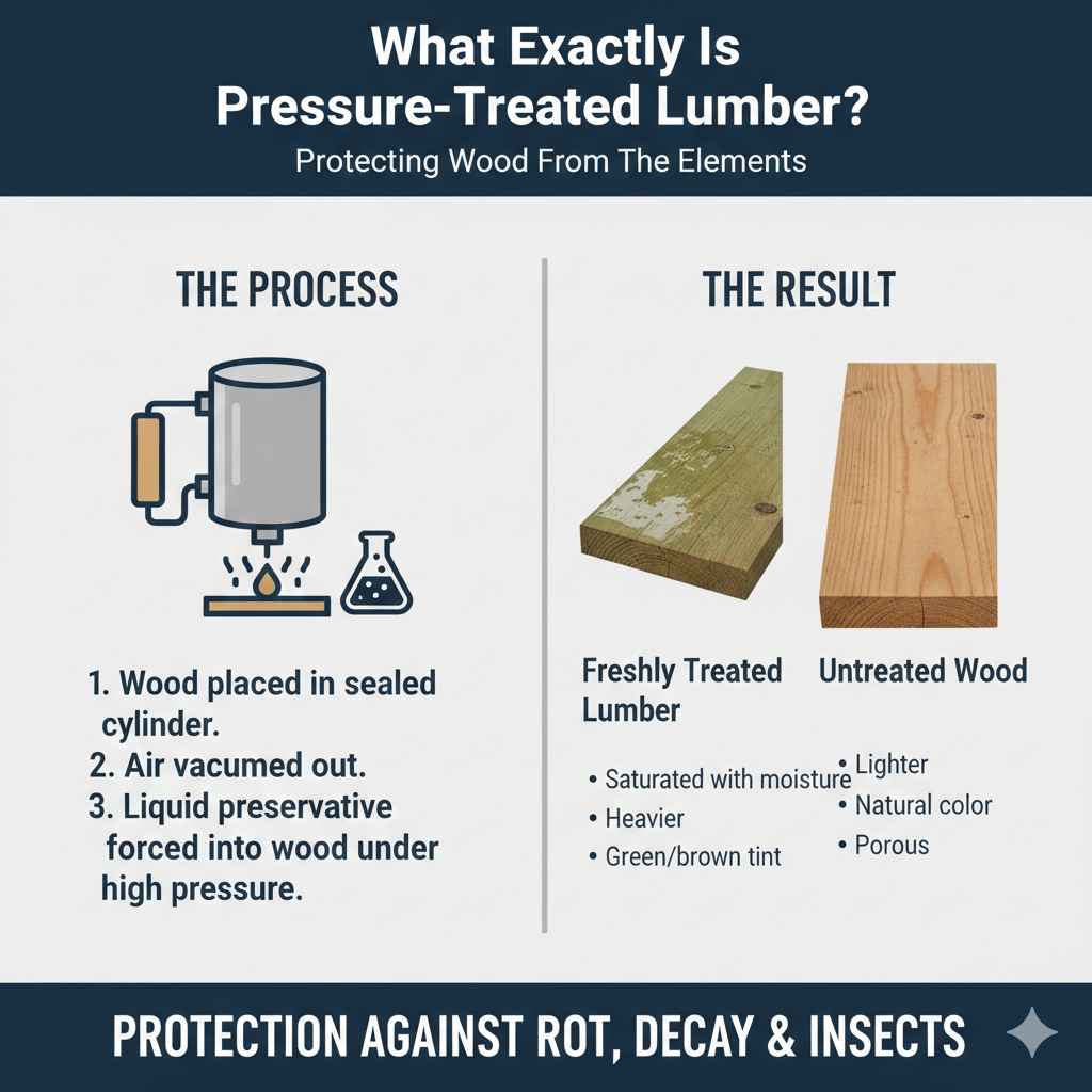 What Exactly Is Pressure-Treated Lumber