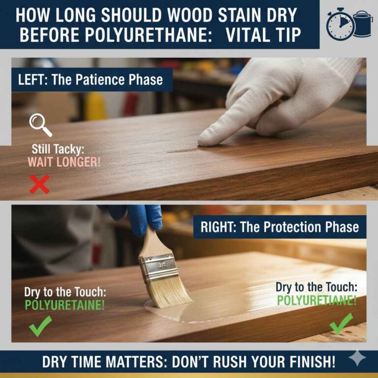 How Long Should Wood Stain Dry Before Polyurethane