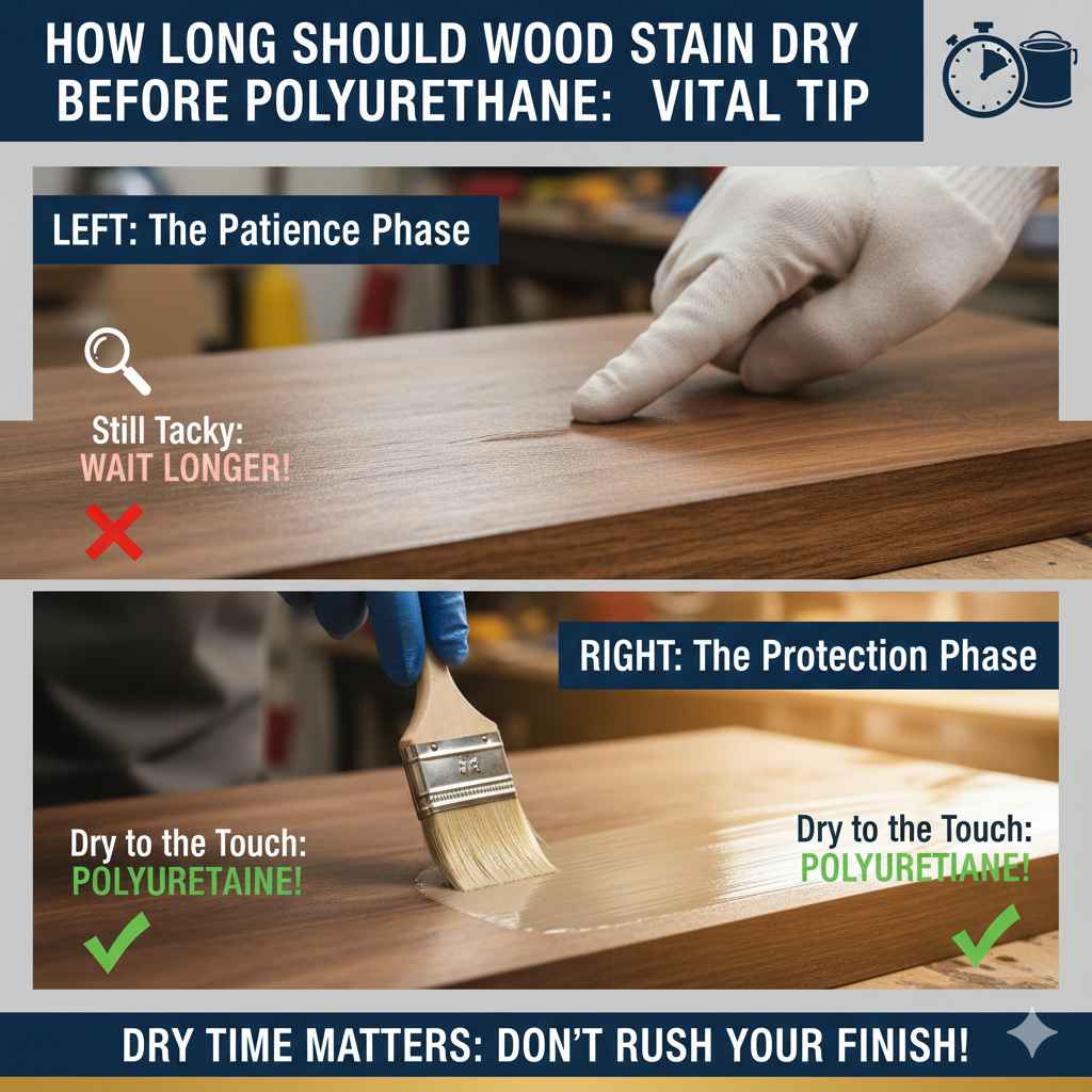 How Long Should Wood Stain Dry Before Polyurethane