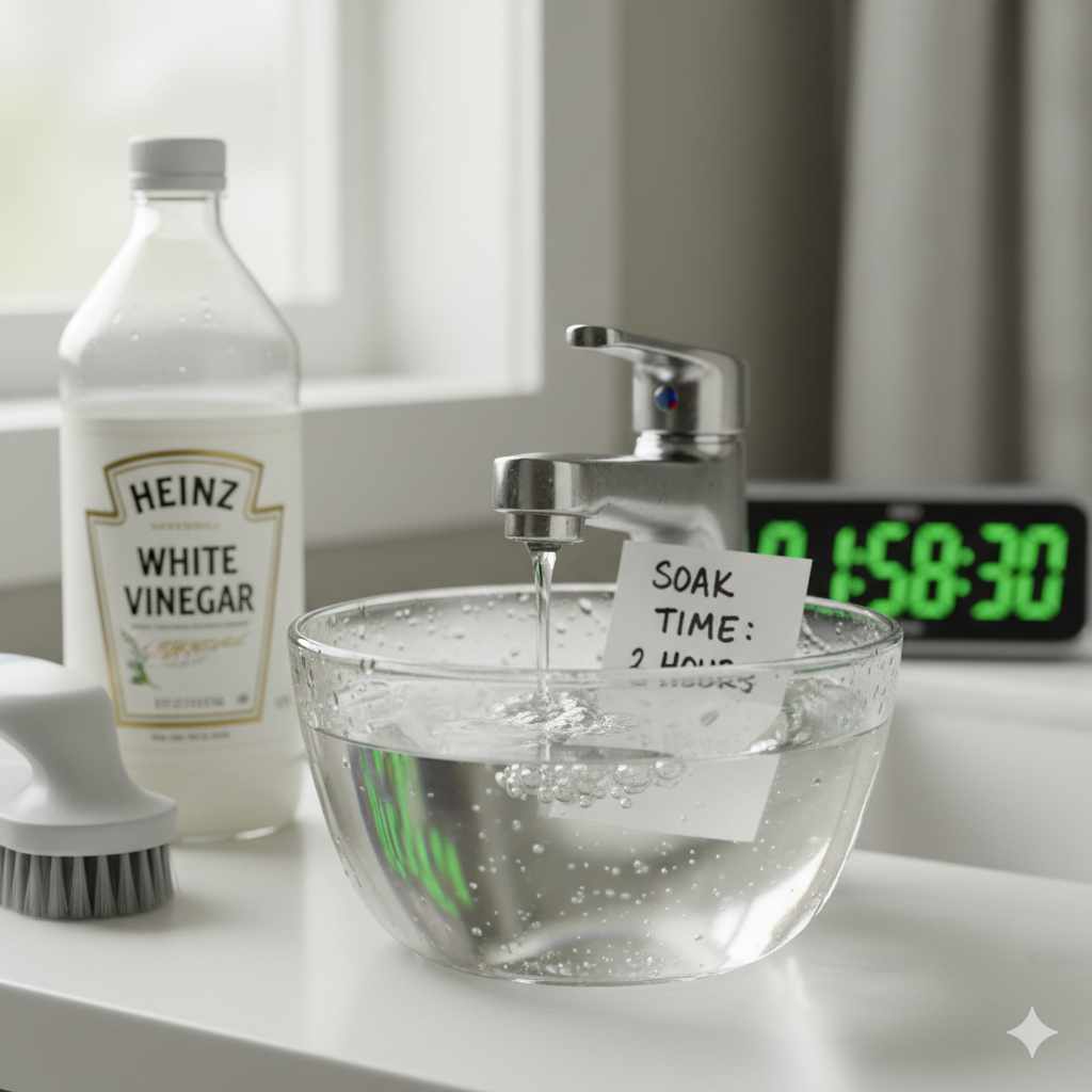 How Long To Soak Faucet In Vinegar