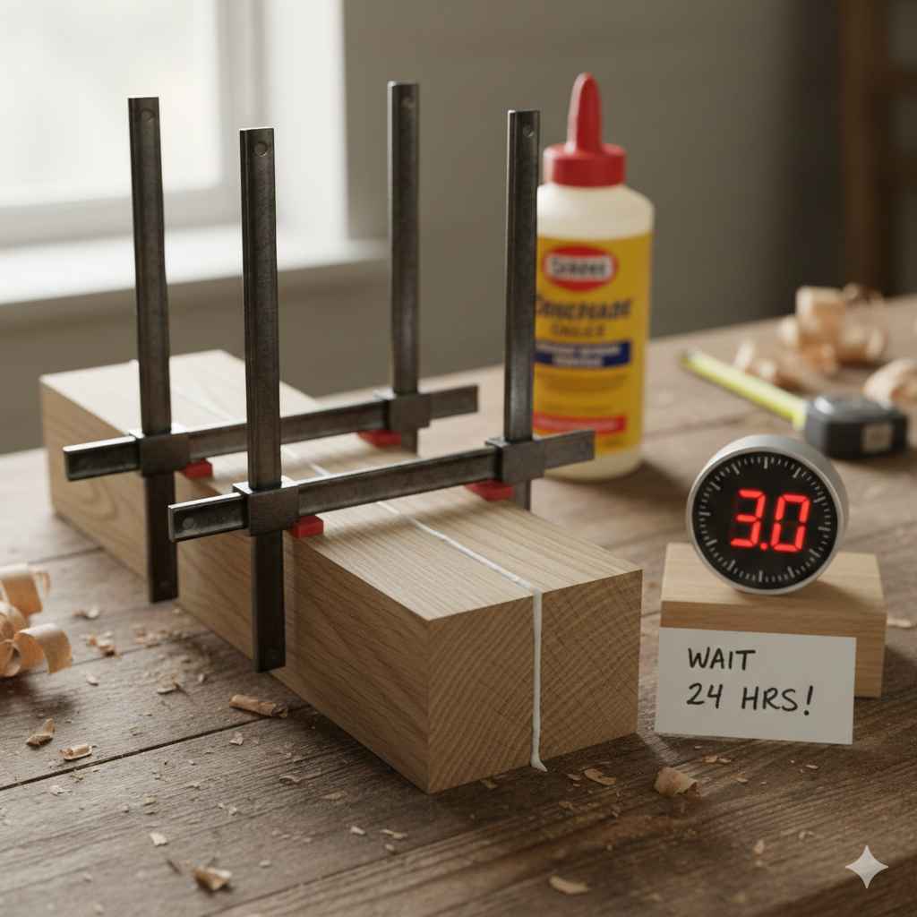 How Long Wood Glue Needs to Dry Before Taking Clamps Off