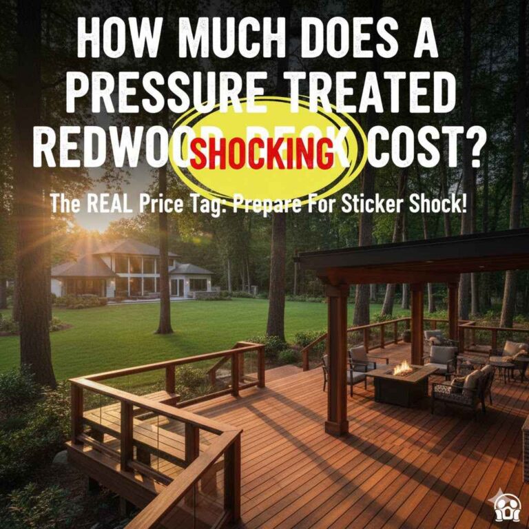 How Much Does a Pressure Treated Redwood Deck Cost Shocking