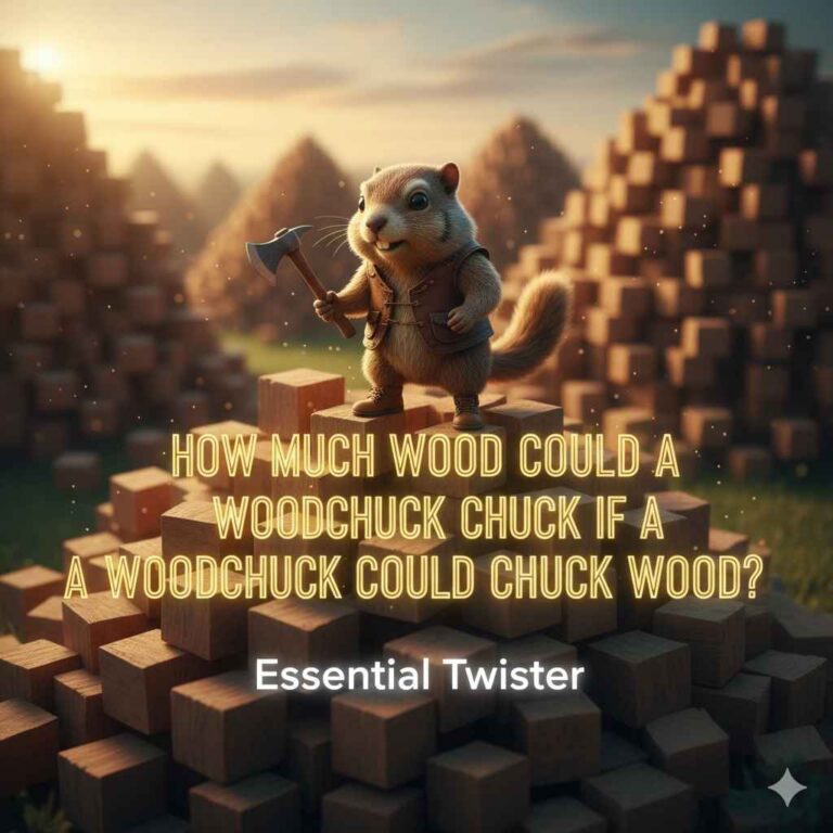 How Much Wood Could A Woodchuck Chuck
